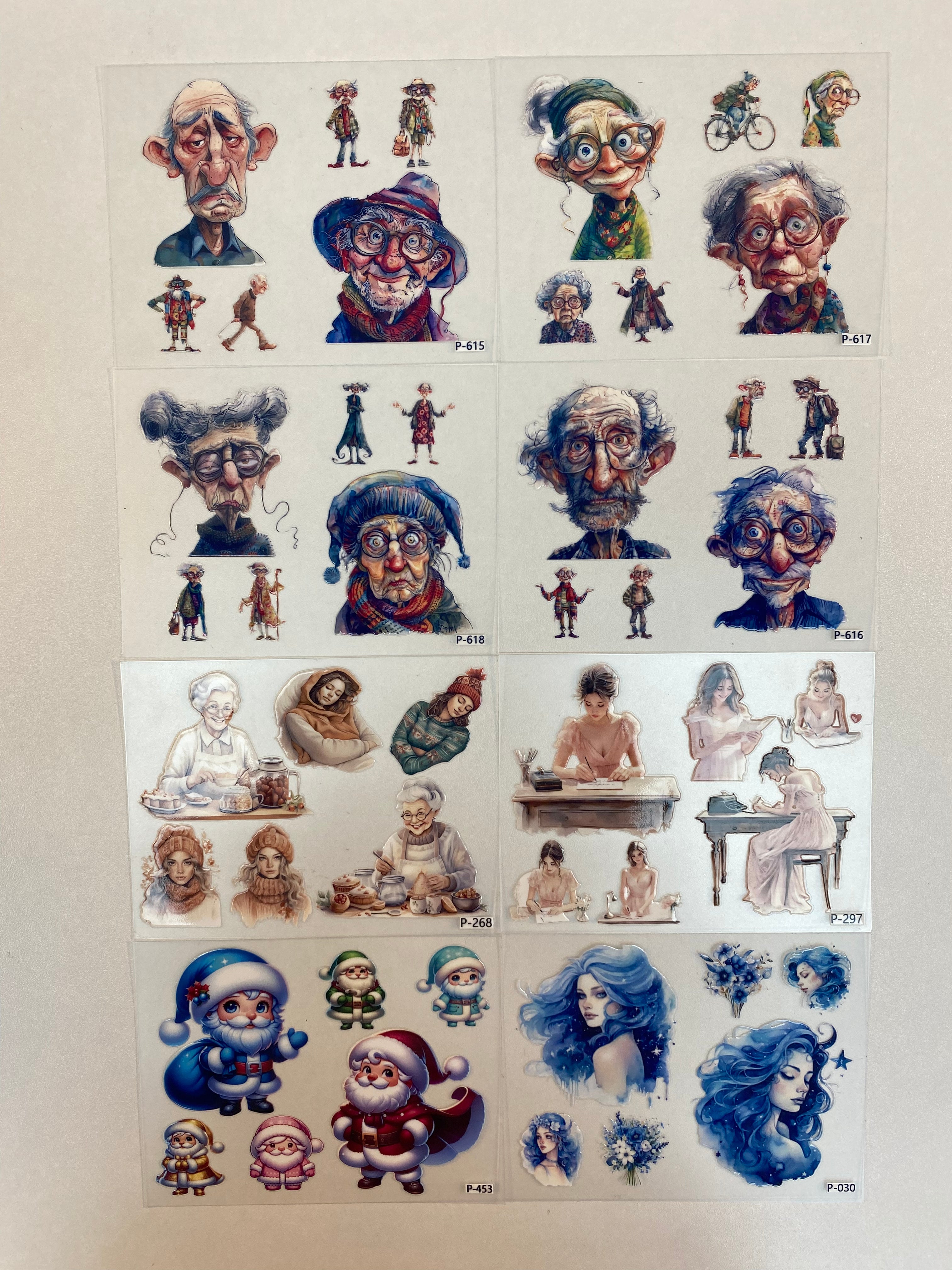 3D embossed stickers (B5 size, 12.5cm*9.5cm)