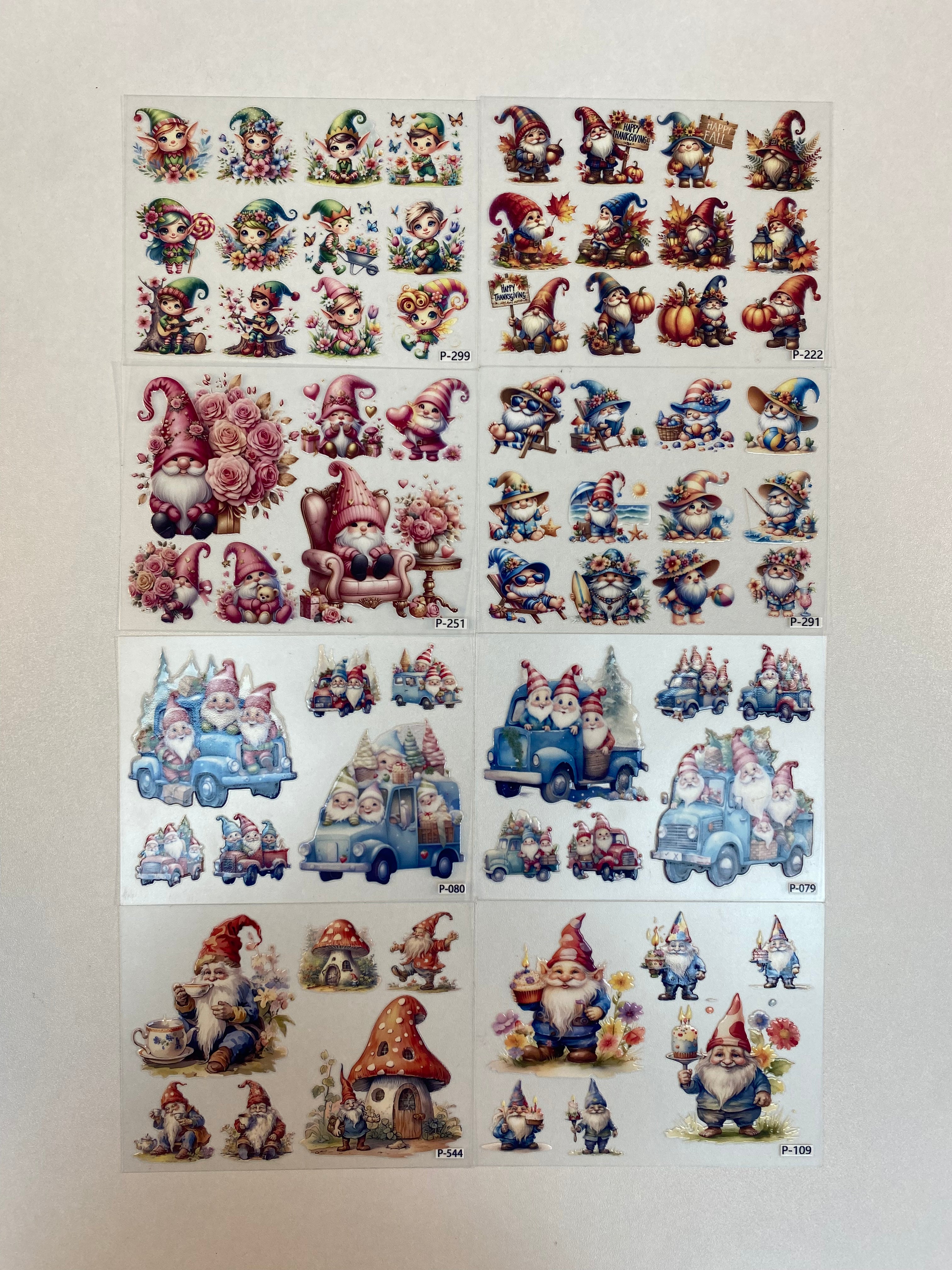 3D embossed stickers (B5 size, 12.5cm*9.5cm)