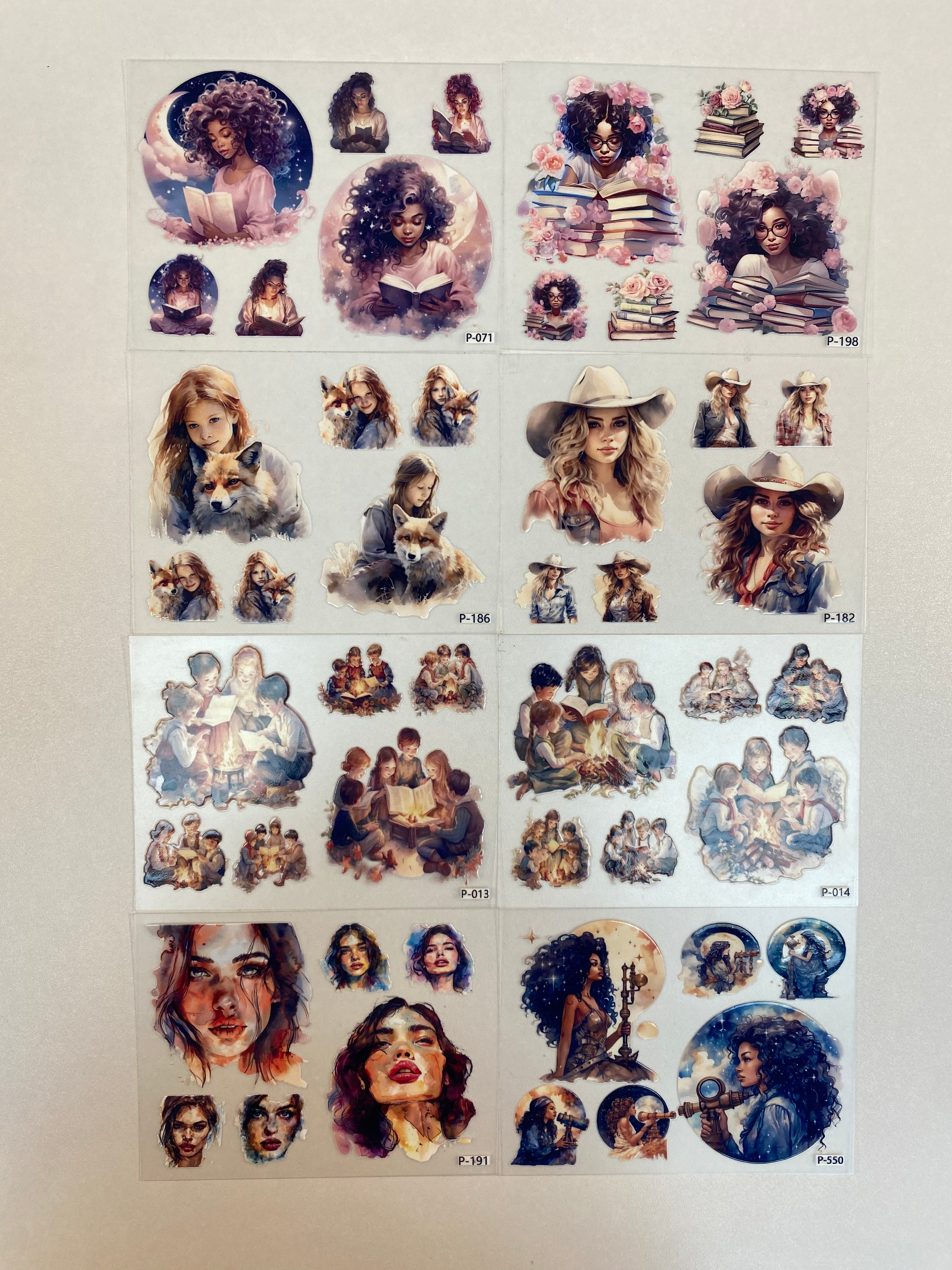 3D embossed stickers (B5 size, 12.5cm*9.5cm)