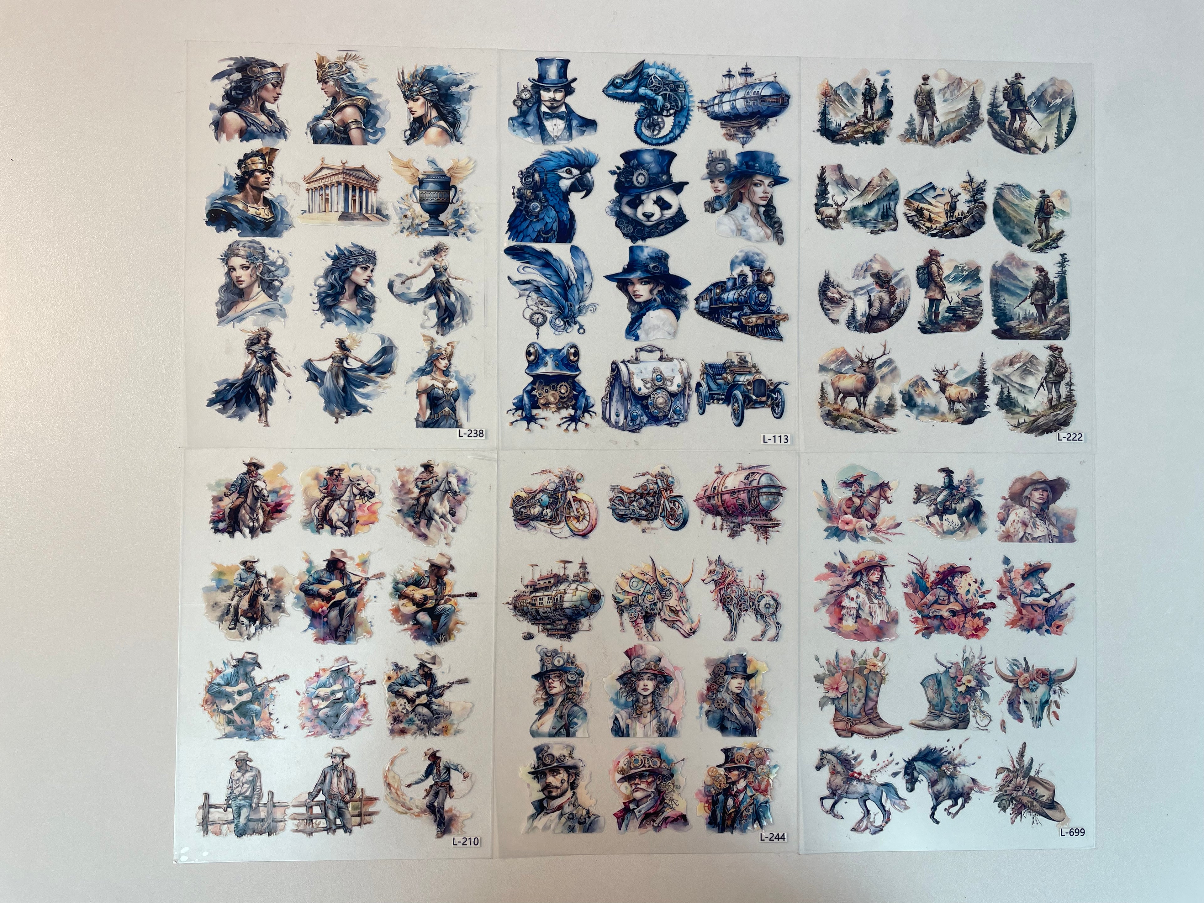 3D embossed stickers (A5 size, 15cm*20cm)