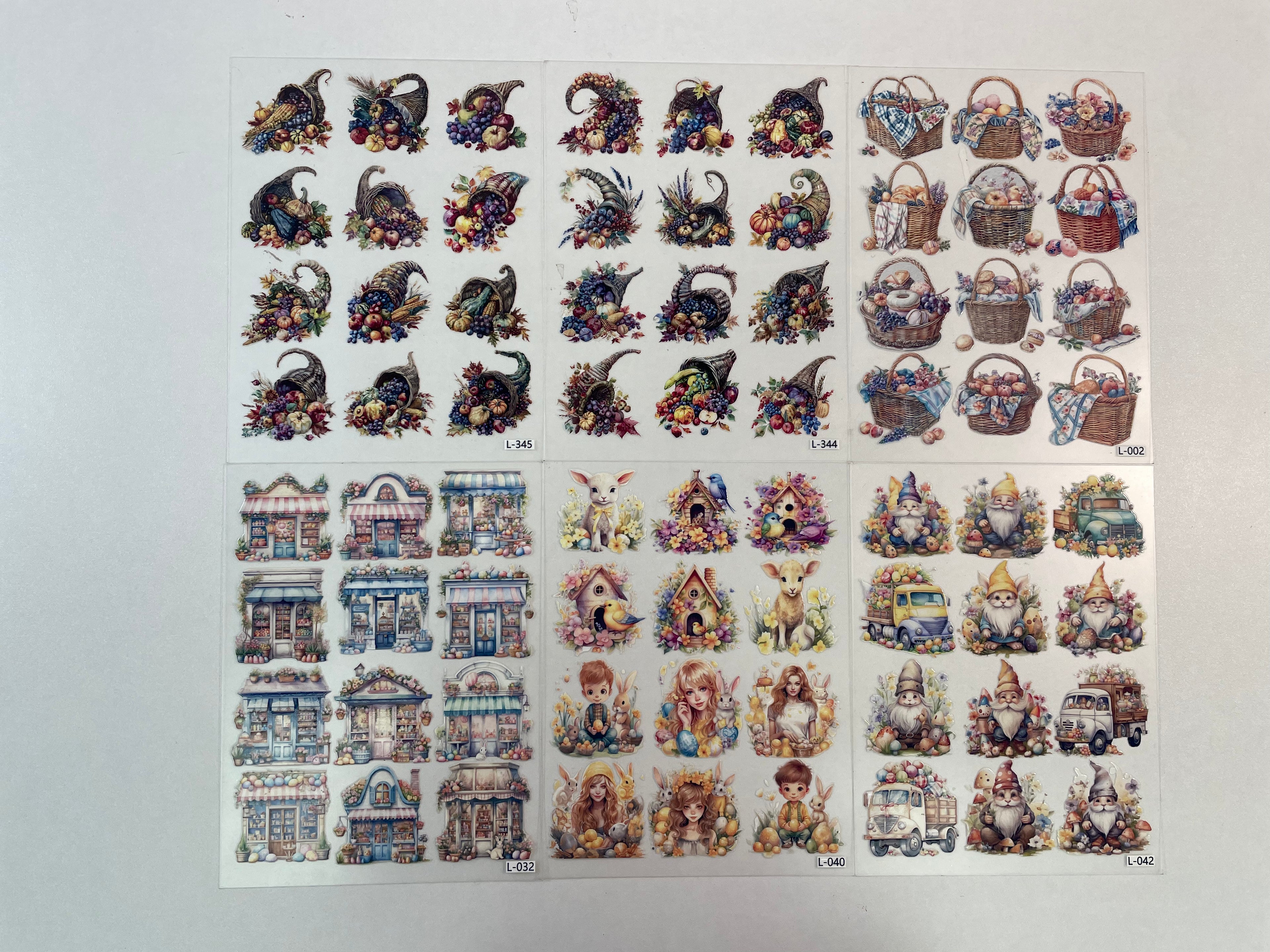 3D embossed stickers (A5 size, 15cm*20cm)