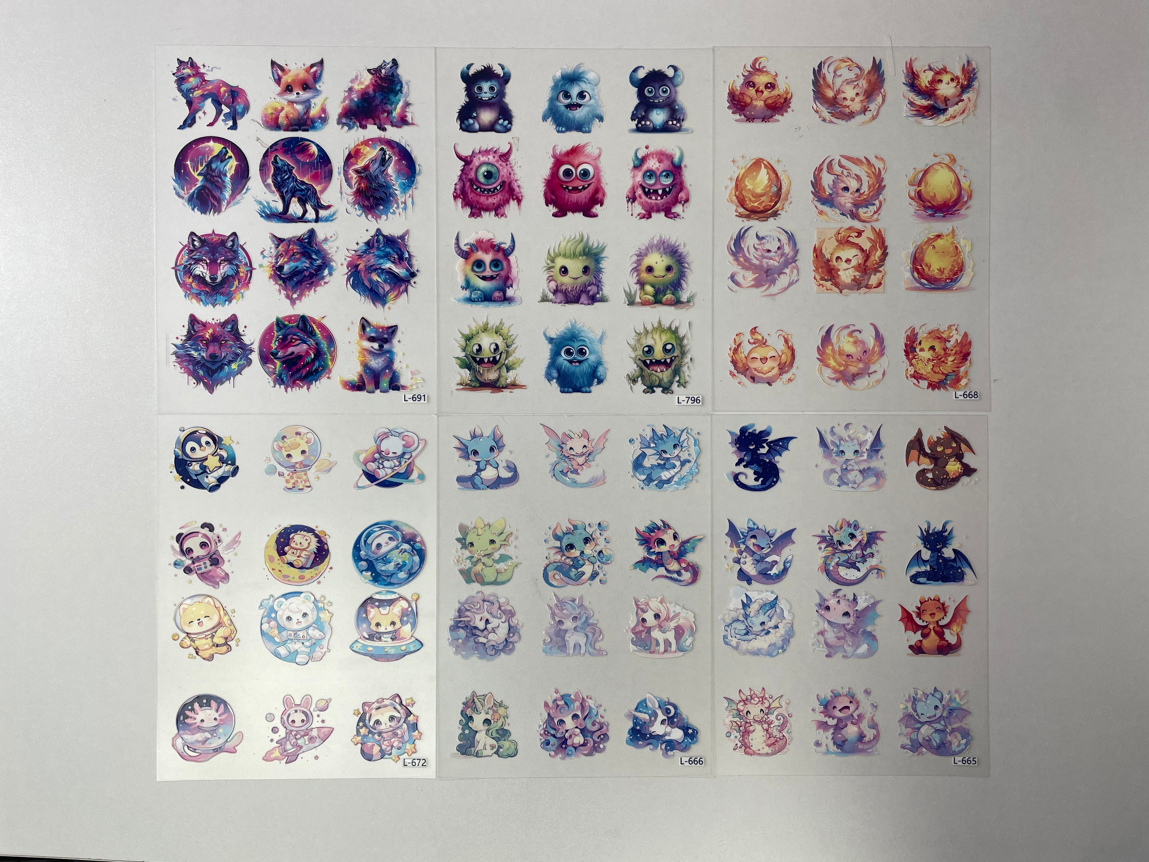 3D embossed stickers (A5 size, 15cm*20cm)