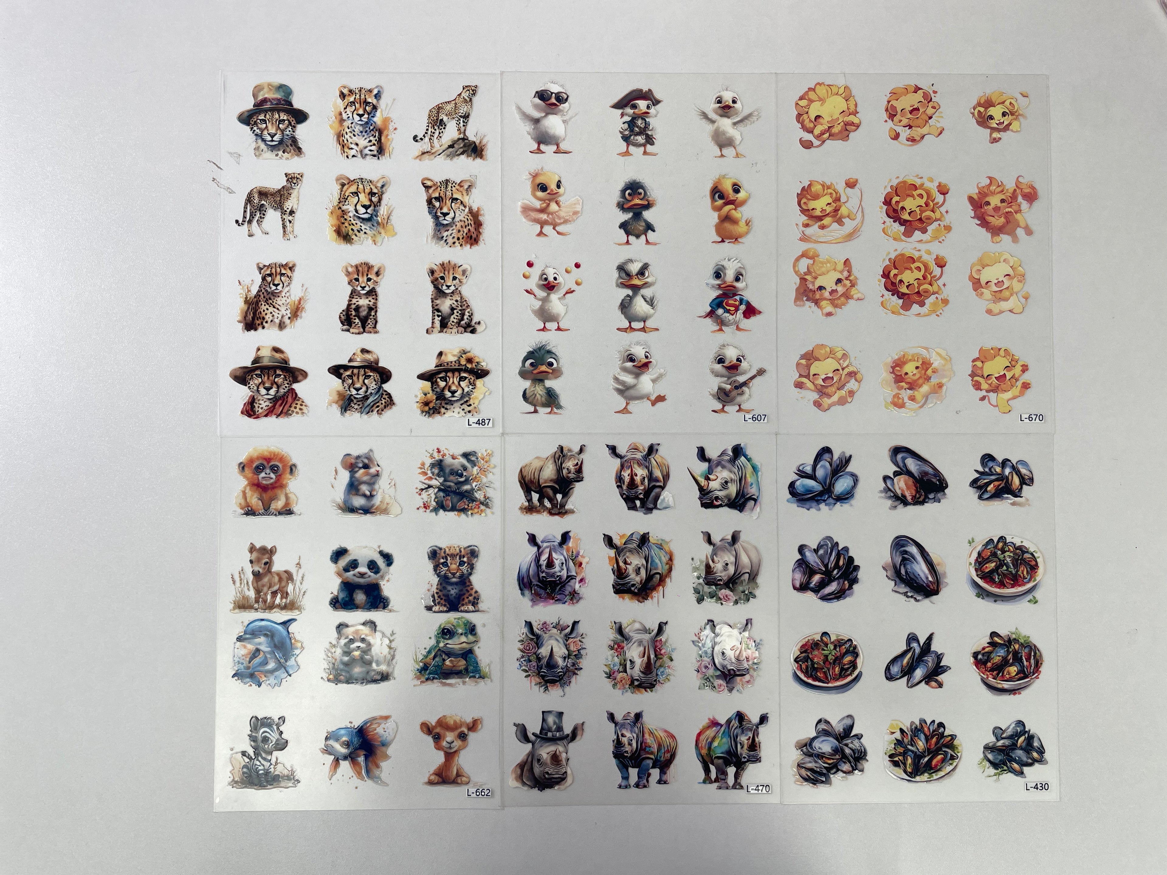 3D embossed stickers (A5 size, 15cm*20cm)