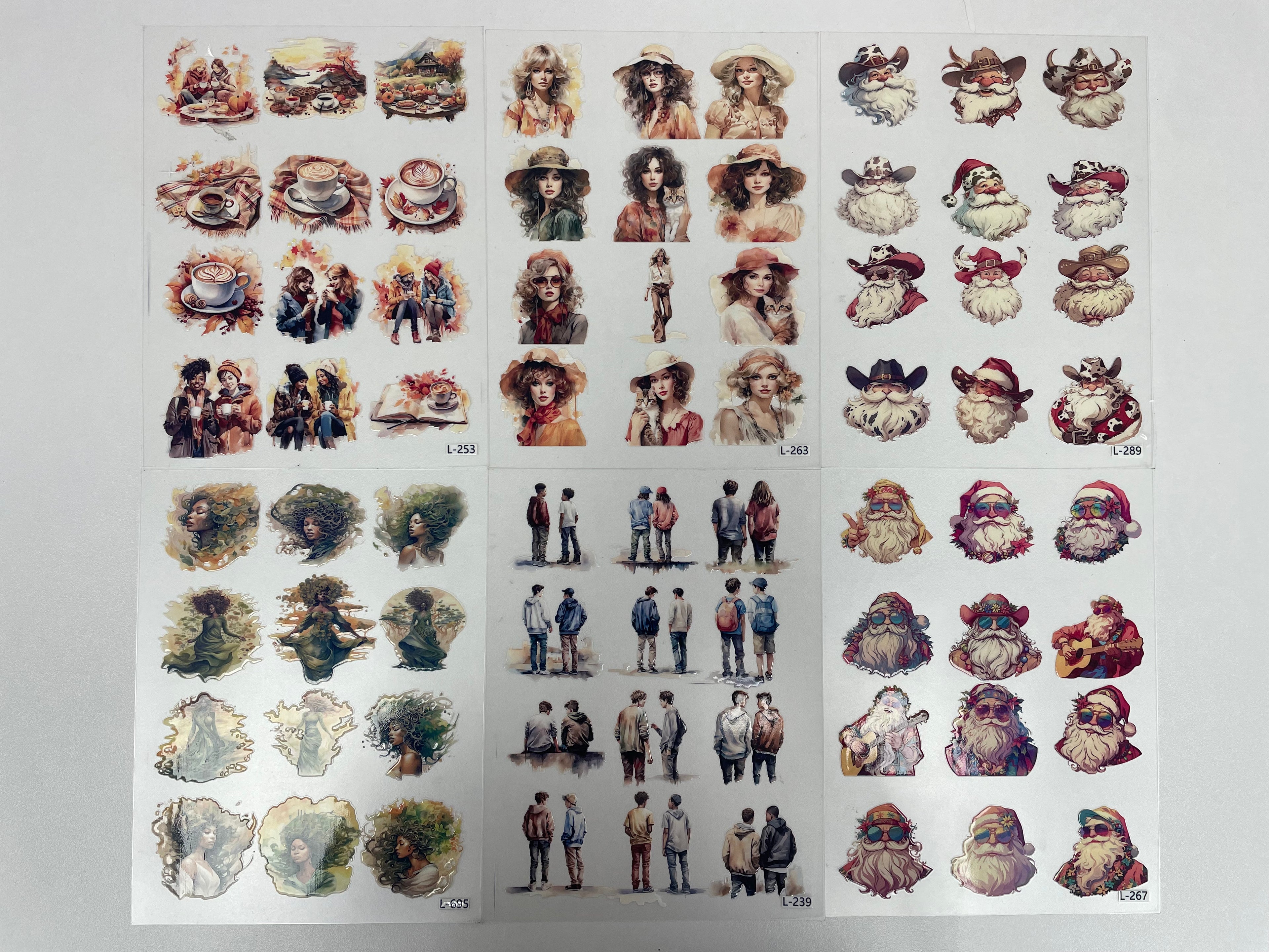 3D embossed stickers (A5 size, 15cm*20cm)