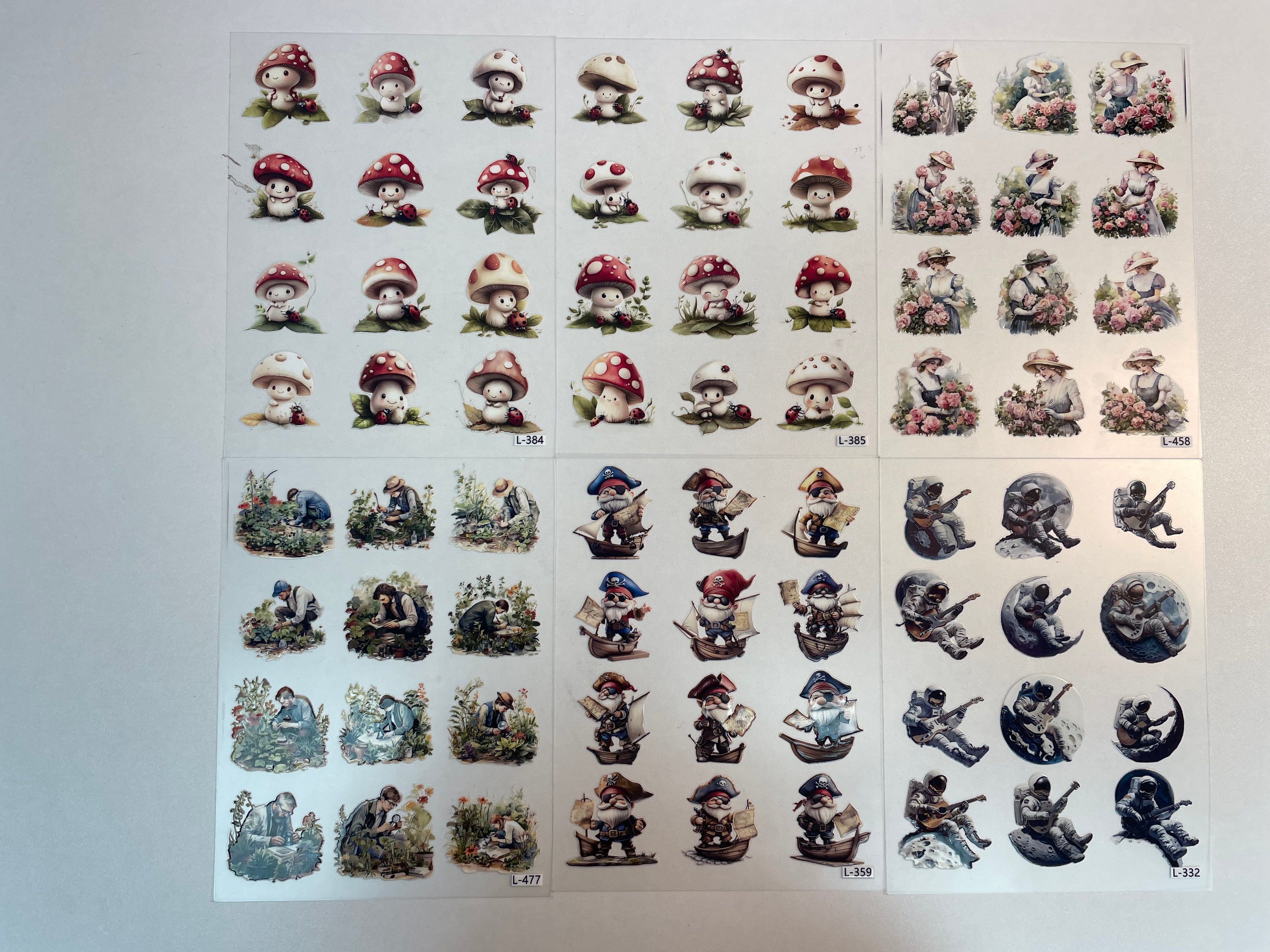3D embossed stickers (A5 size, 15cm*20cm)