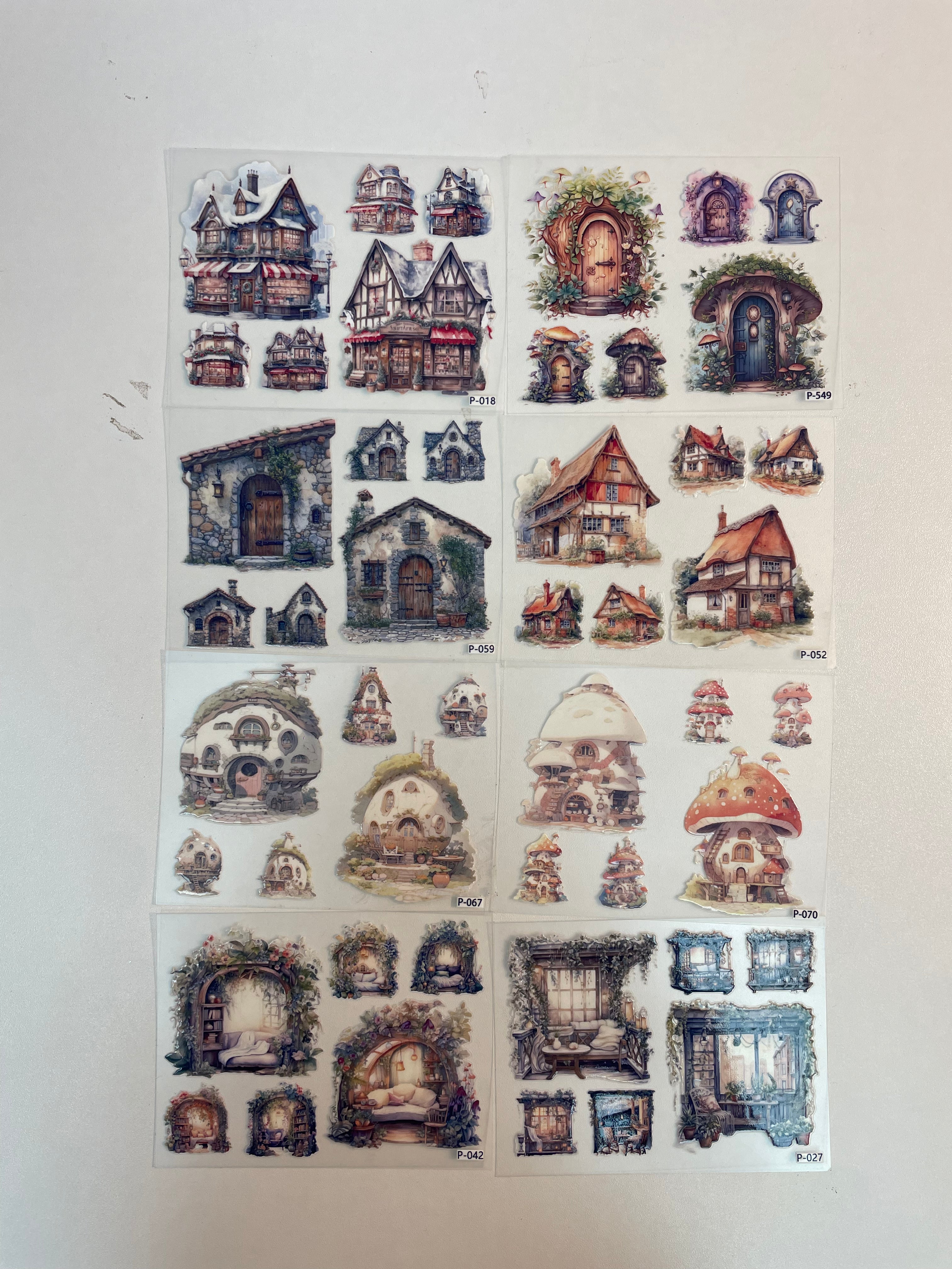 3D embossed stickers (B5 size, 12.5cm*9.5cm)