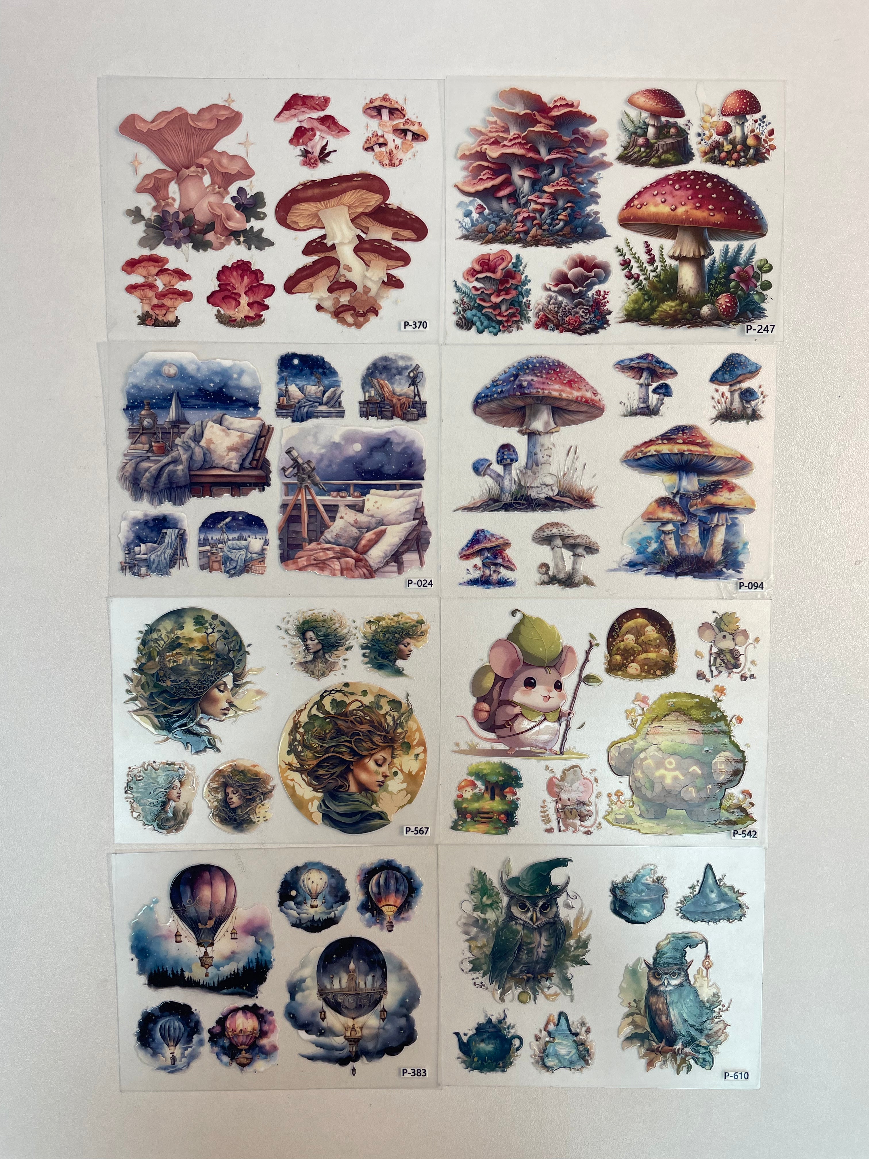 3D embossed stickers (B5 size, 12.5cm*9.5cm)