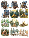 3D embossed stickers (A5 size, 15cm*20cm)