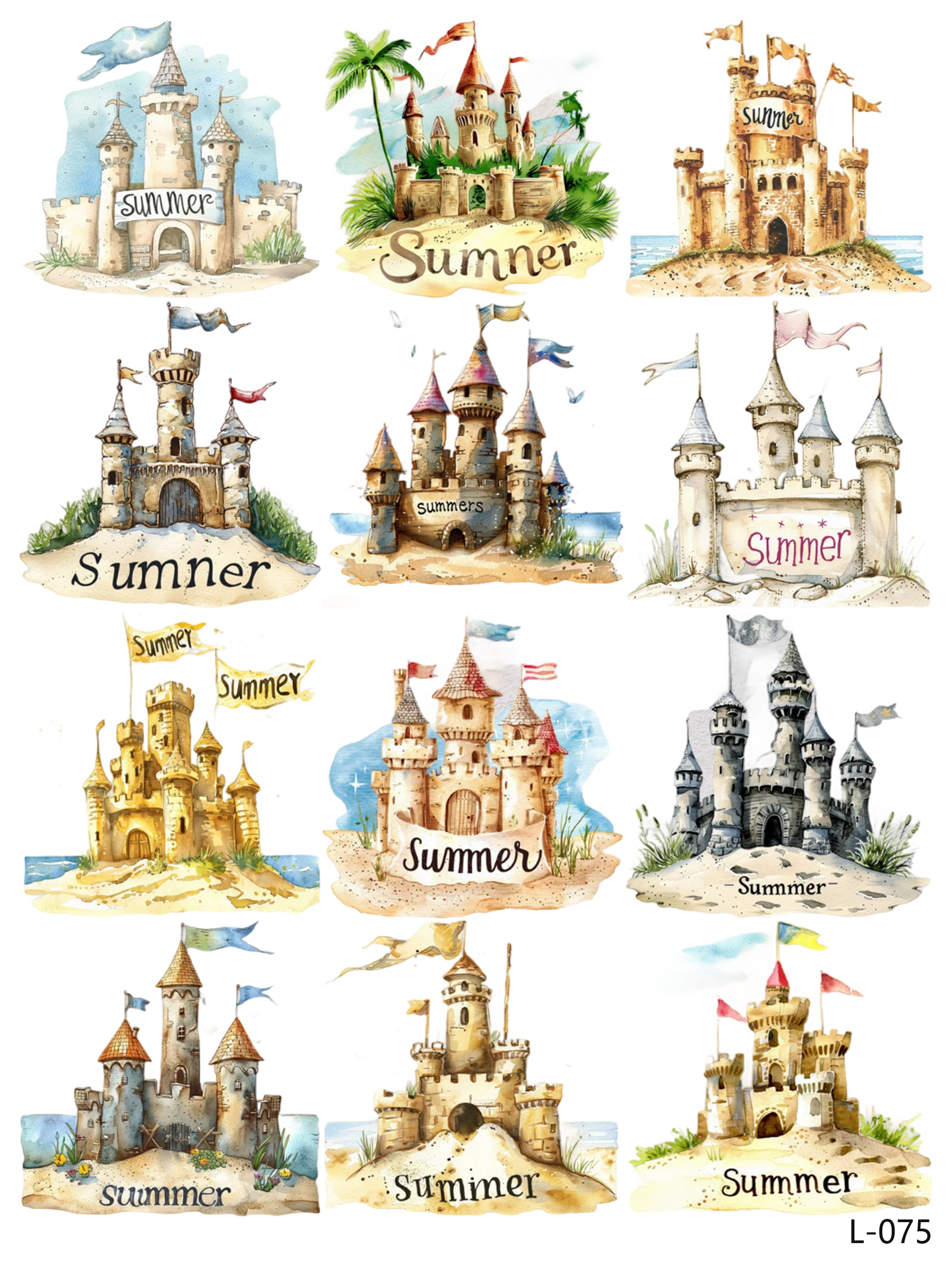 3D embossed stickers (A5 size, 15cm*20cm)