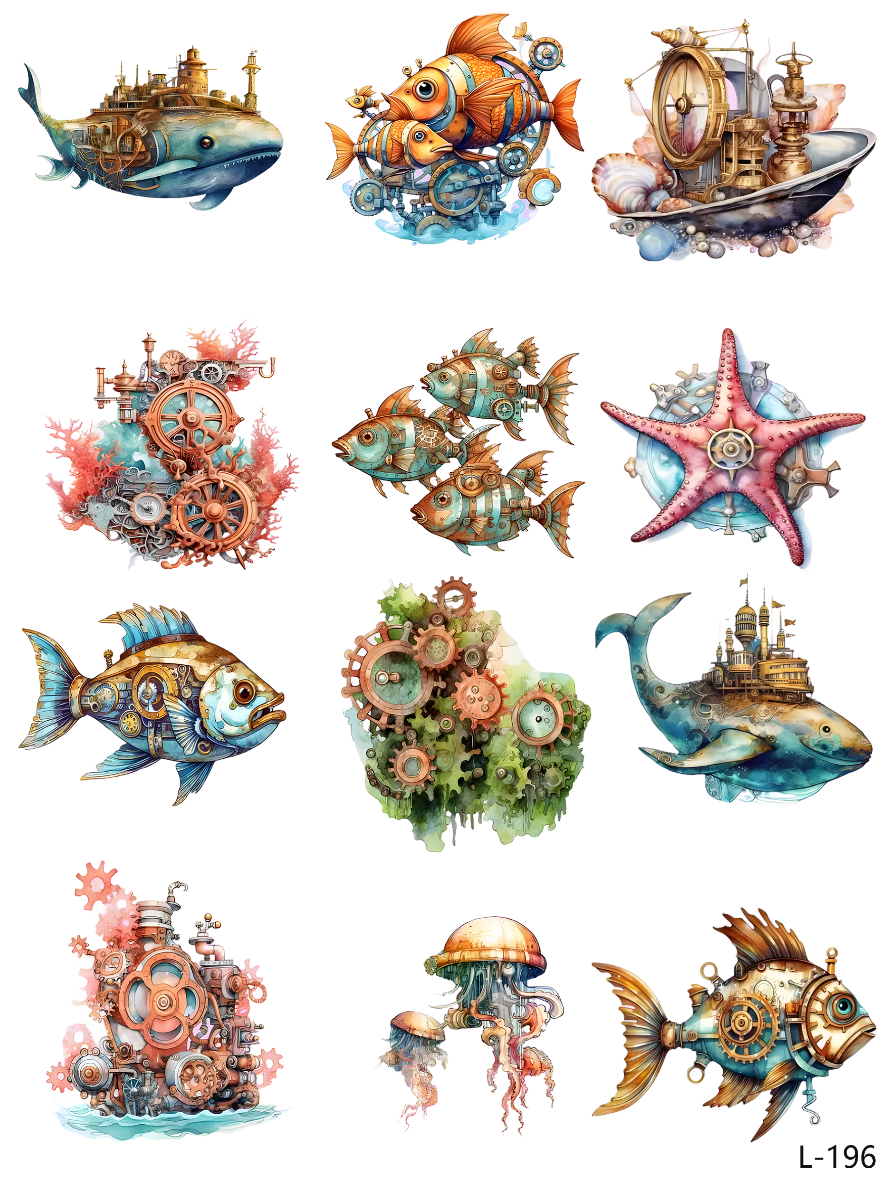 3D embossed stickers (A5 size, 15cm*20cm)