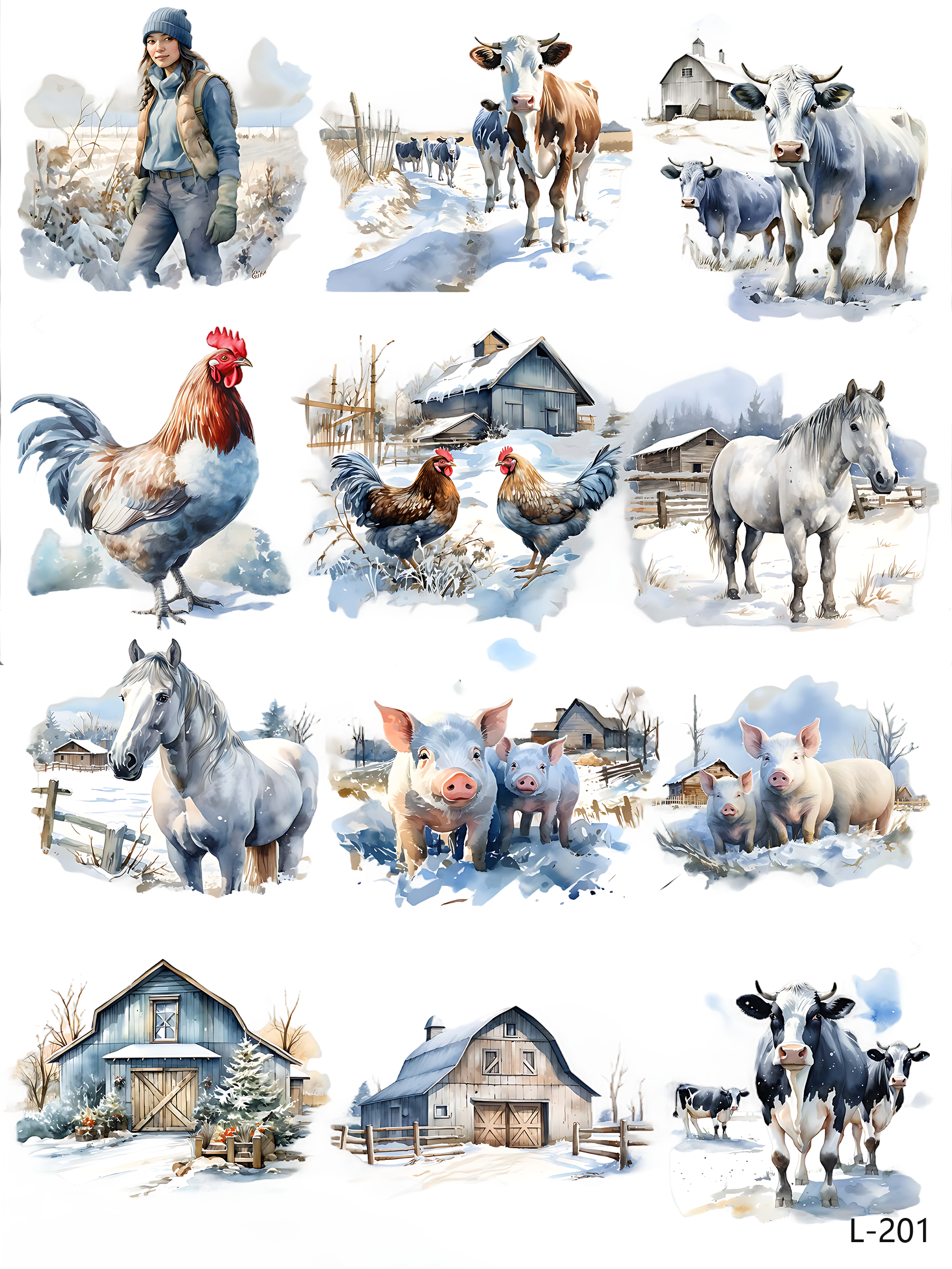 3D embossed stickers (A5 size, 15cm*20cm)