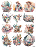 3D embossed stickers (A5 size, 15cm*20cm)
