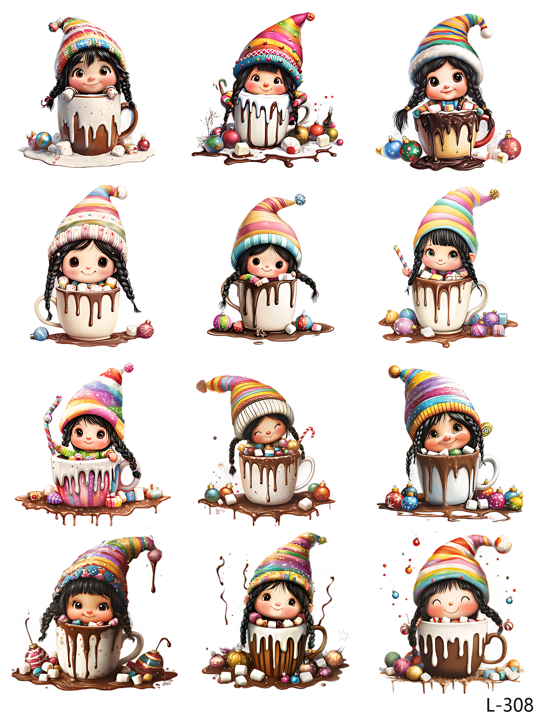 3D embossed stickers (A5 size, 15cm*20cm)