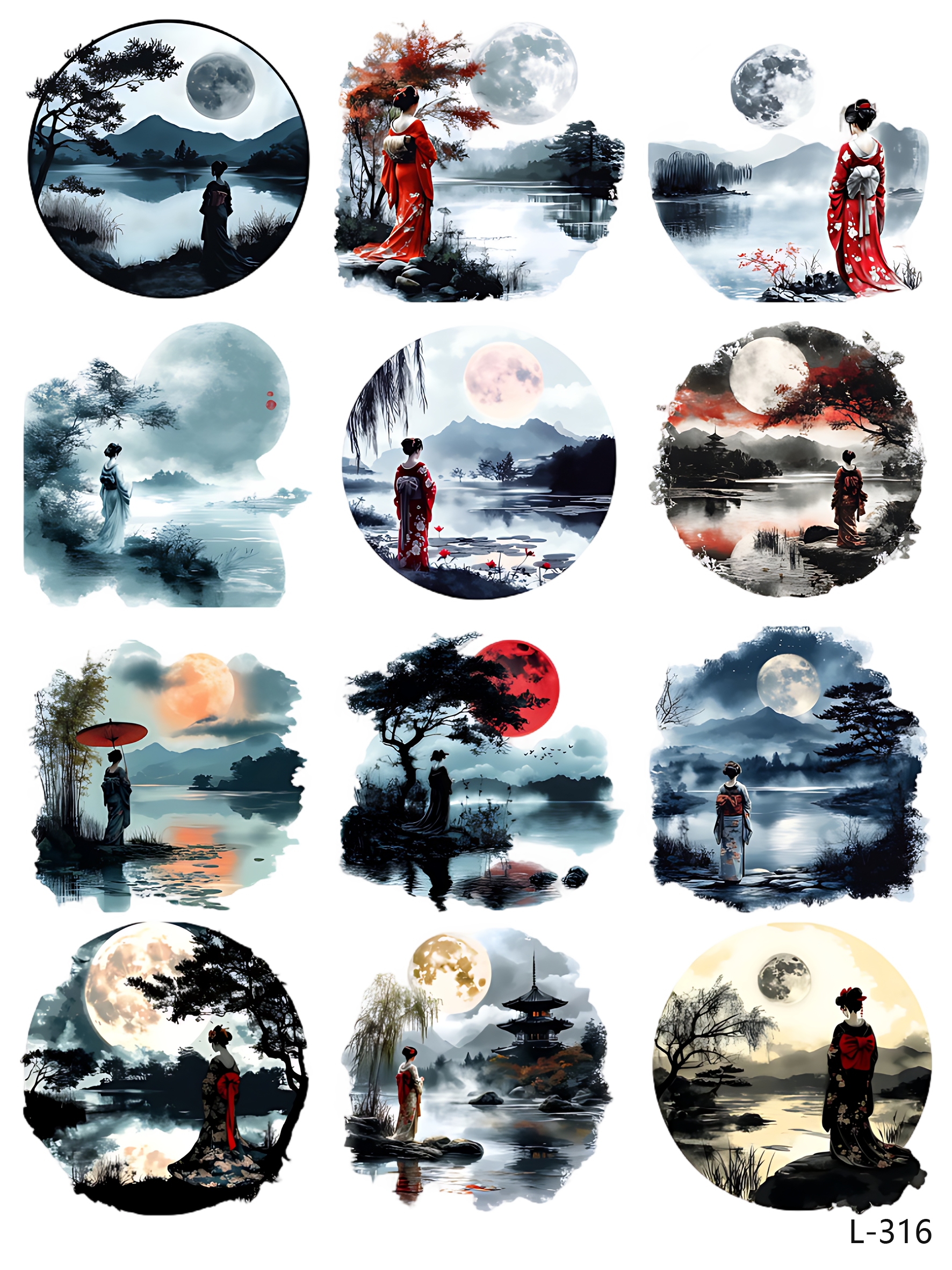 3D embossed stickers (A5 size, 15cm*20cm)