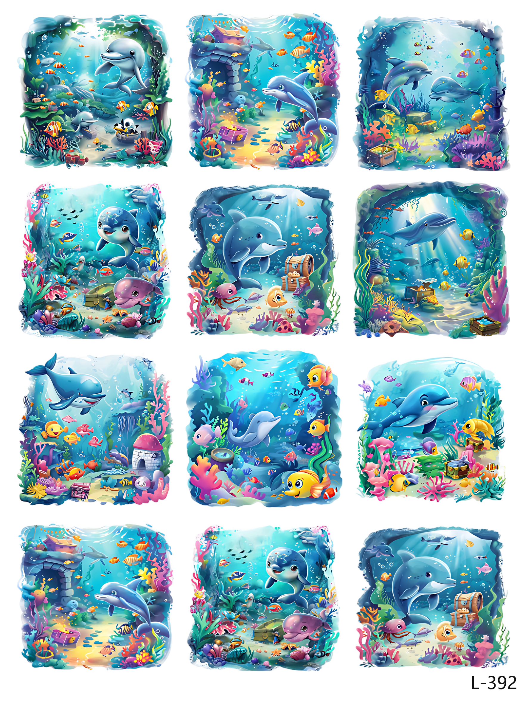 3D embossed stickers (A5 size, 15cm*20cm)
