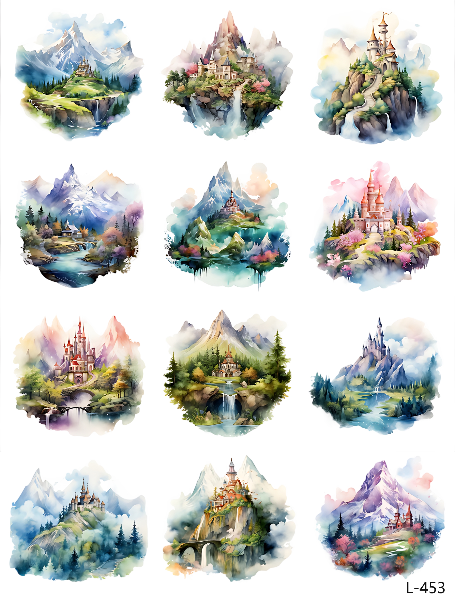 3D embossed stickers (A5 size, 15cm*20cm)