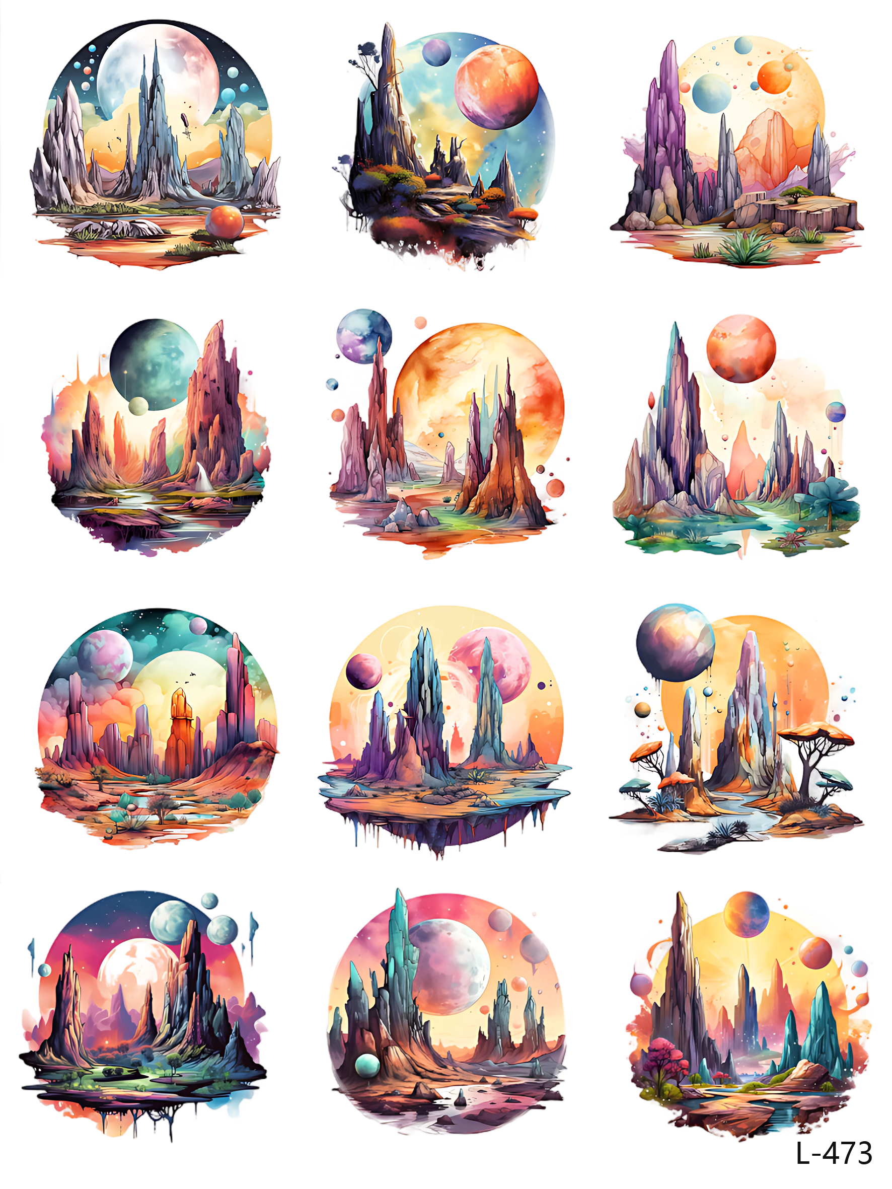 3D embossed stickers (A5 size, 15cm*20cm)