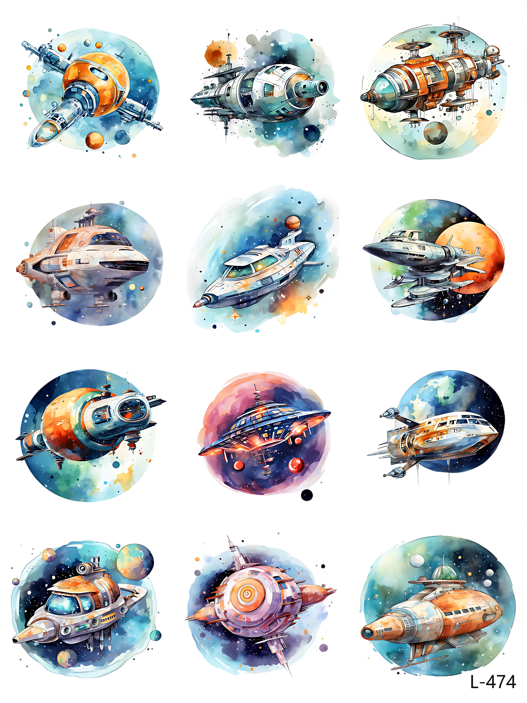 3D embossed stickers (A5 size, 15cm*20cm)