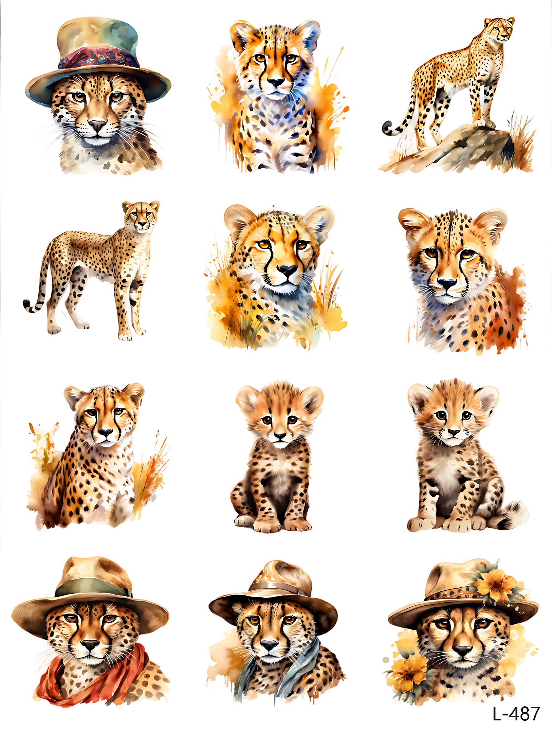 3D embossed stickers (A5 size, 15cm*20cm)