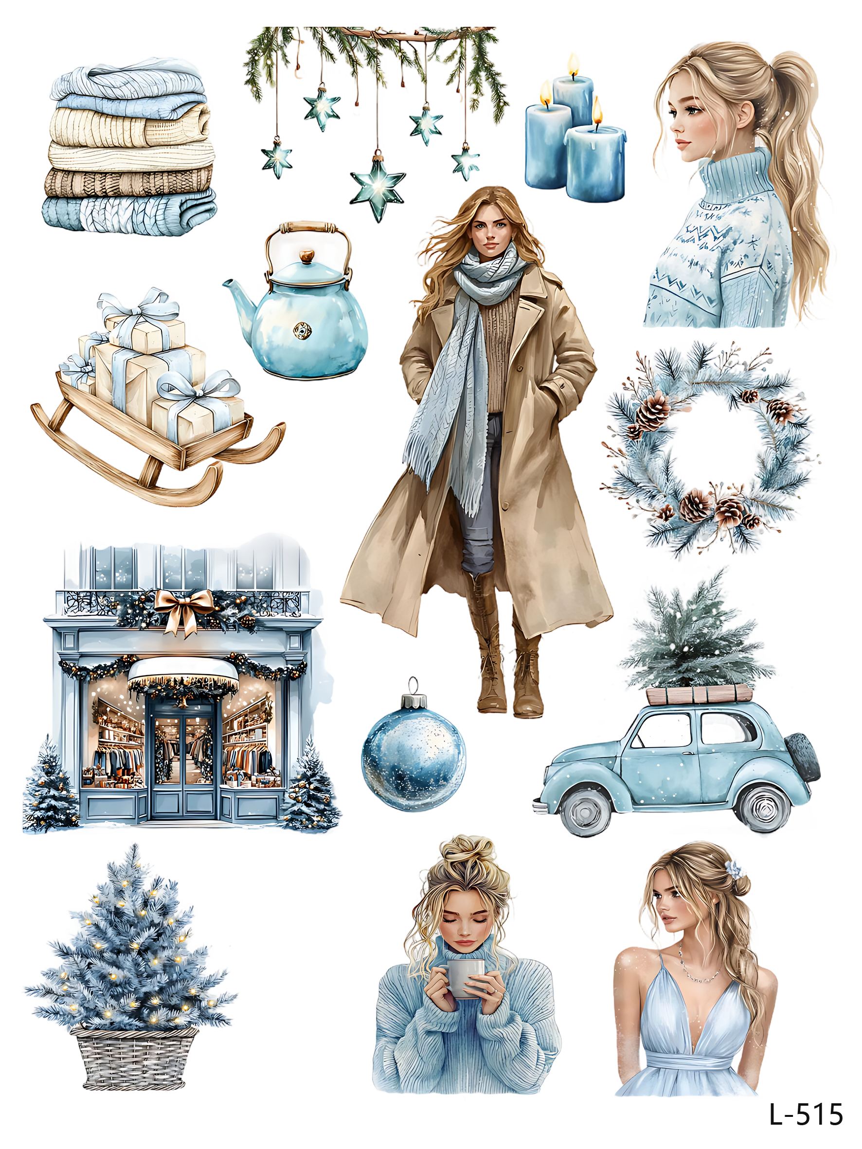 3D embossed stickers (A5 size, 15cm*20cm)