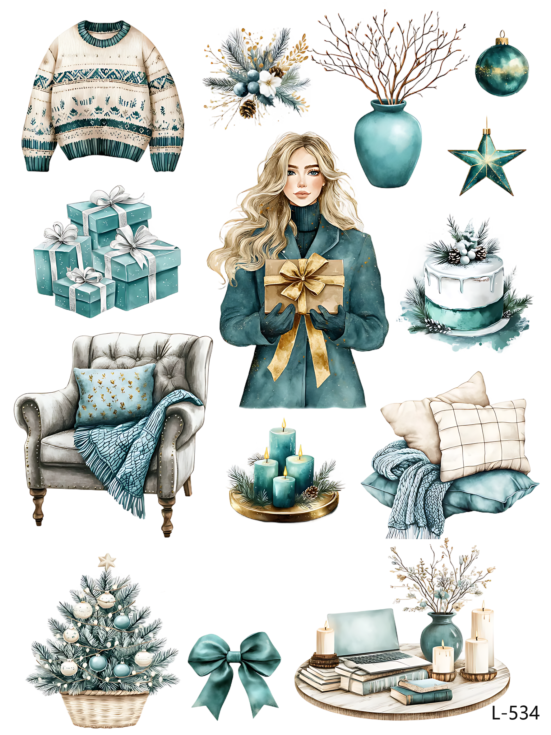 3D embossed stickers (A5 size, 15cm*20cm)