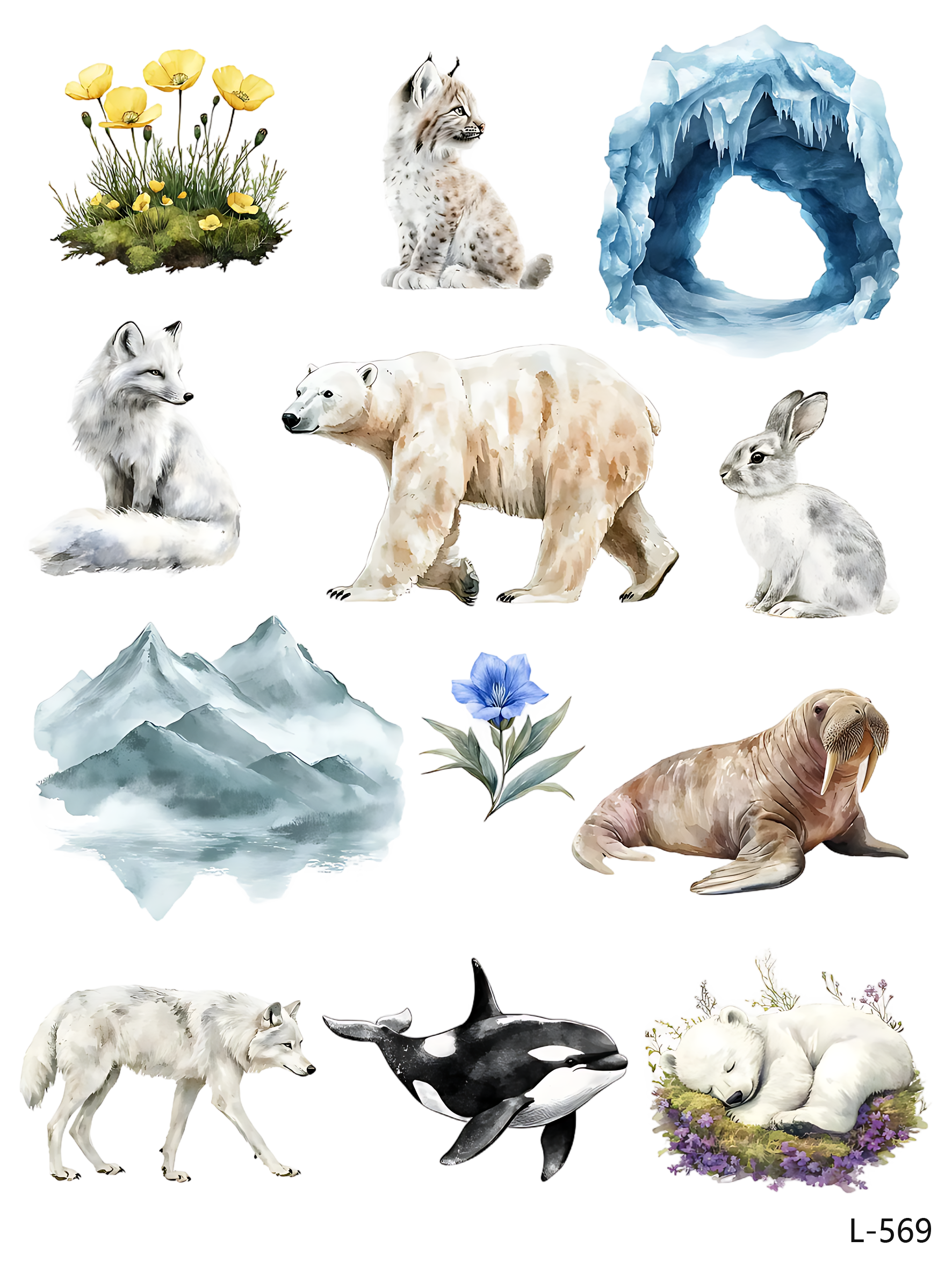 3D embossed stickers (A5 size, 15cm*20cm)