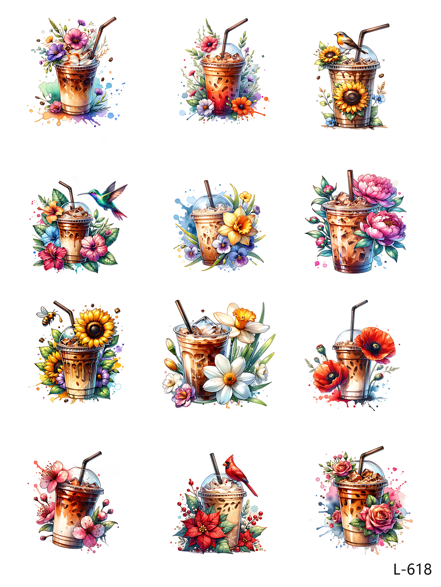 3D embossed stickers (A5 size, 15cm*20cm)