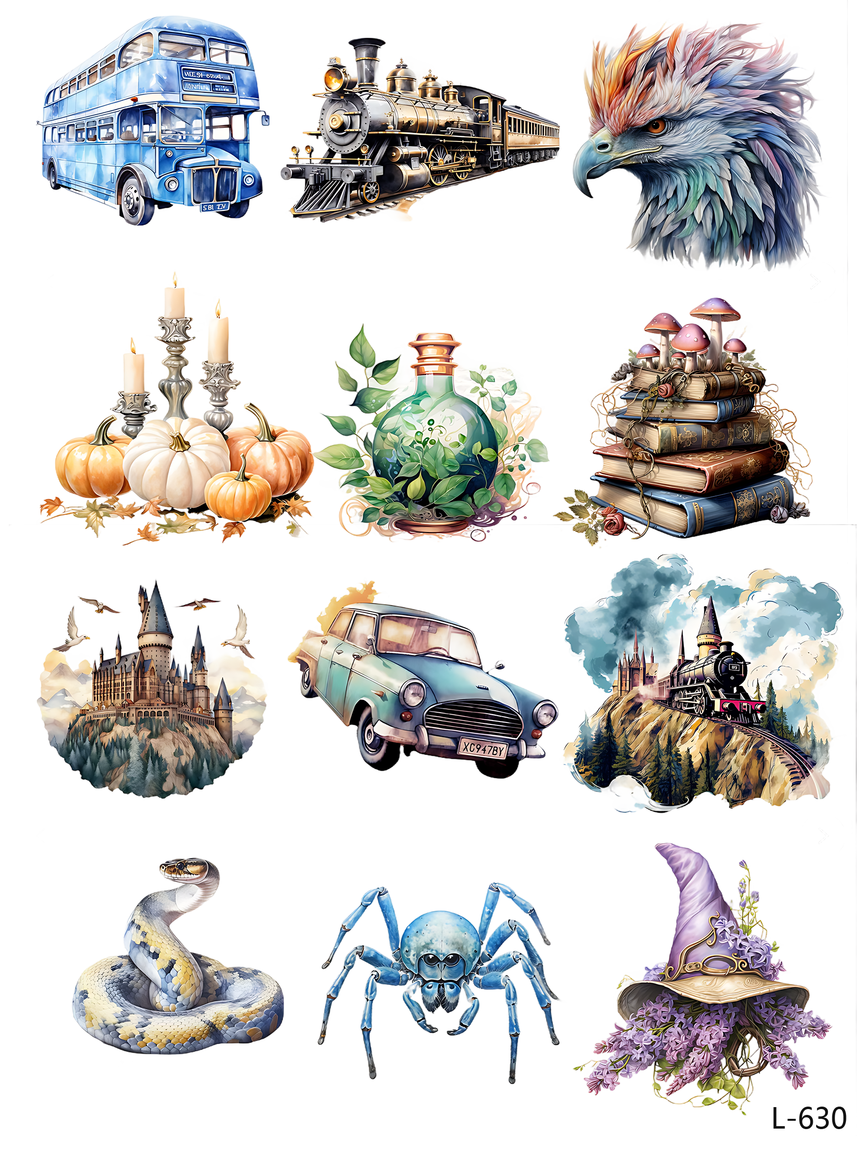 3D embossed stickers (A5 size, 15cm*20cm)