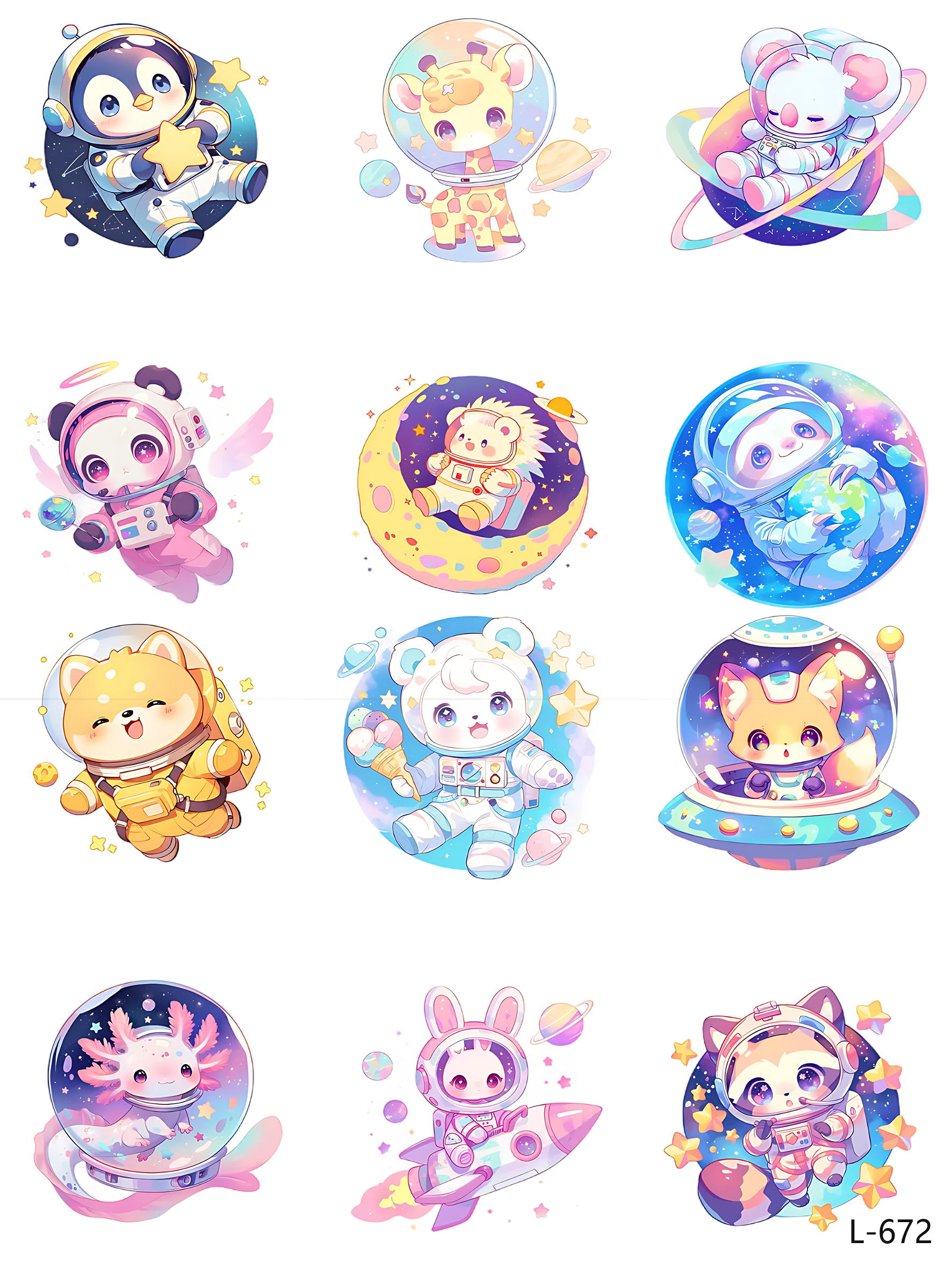 3D embossed stickers (A5 size, 15cm*20cm)