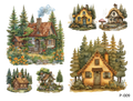 3D embossed stickers (B5 size, 12.5cm*9.5cm)