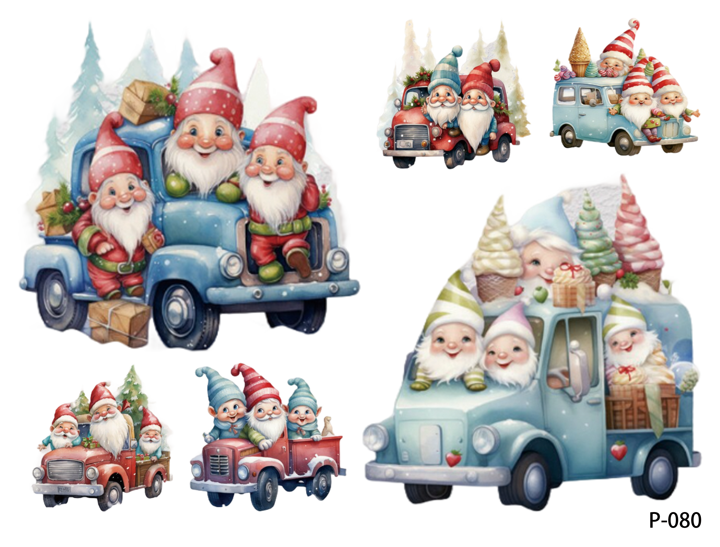 3D embossed stickers (B5 size, 12.5cm*9.5cm)