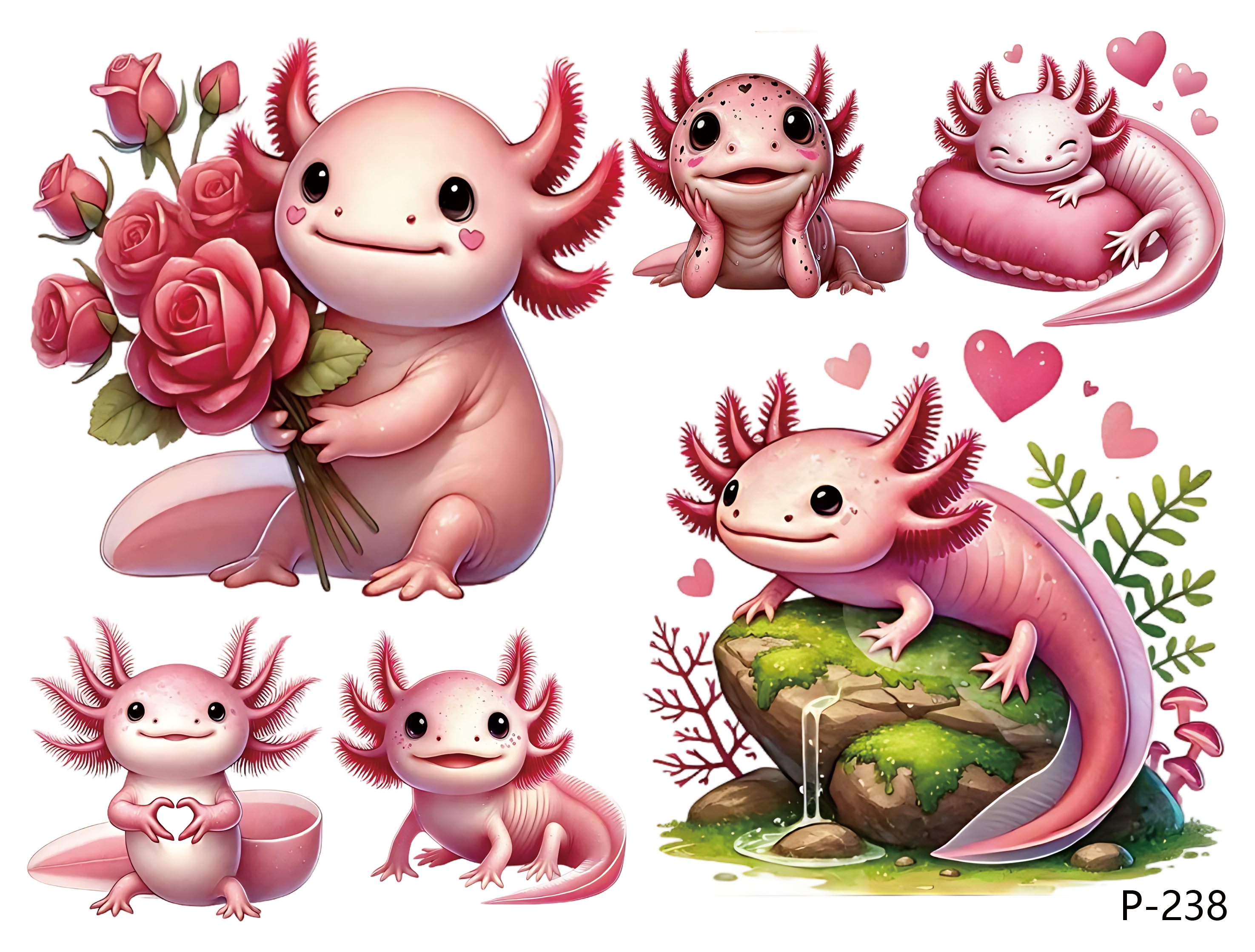 3D embossed stickers (B5 size, 12.5cm*9.5cm)