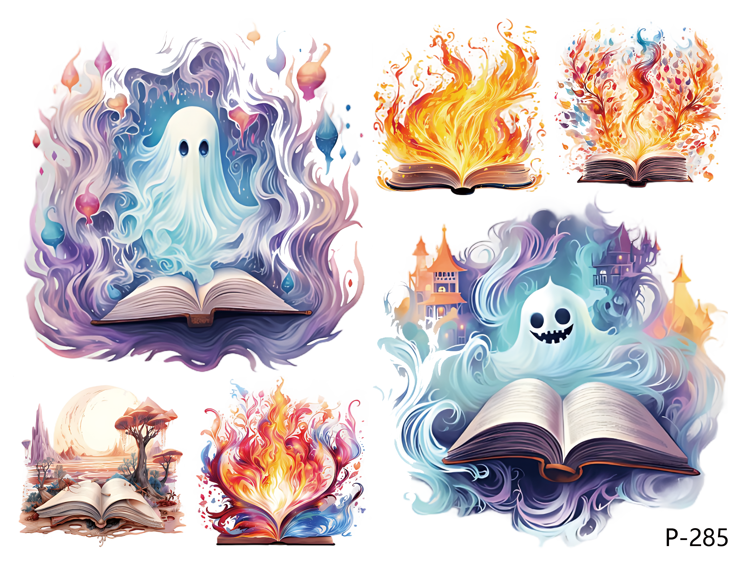 3D embossed stickers (B5 size, 12.5cm*9.5cm)