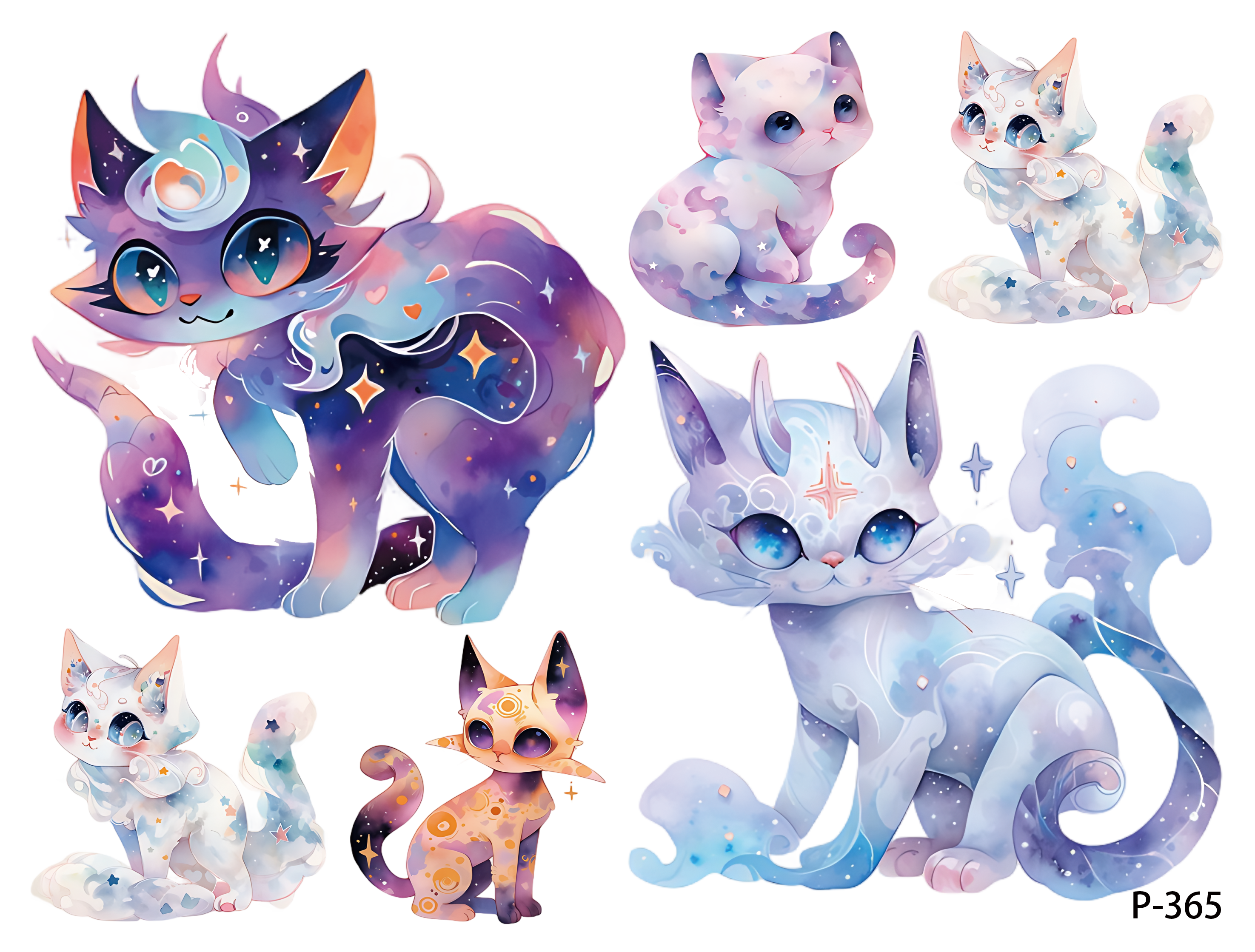 3D embossed stickers (B5 size, 12.5cm*9.5cm)