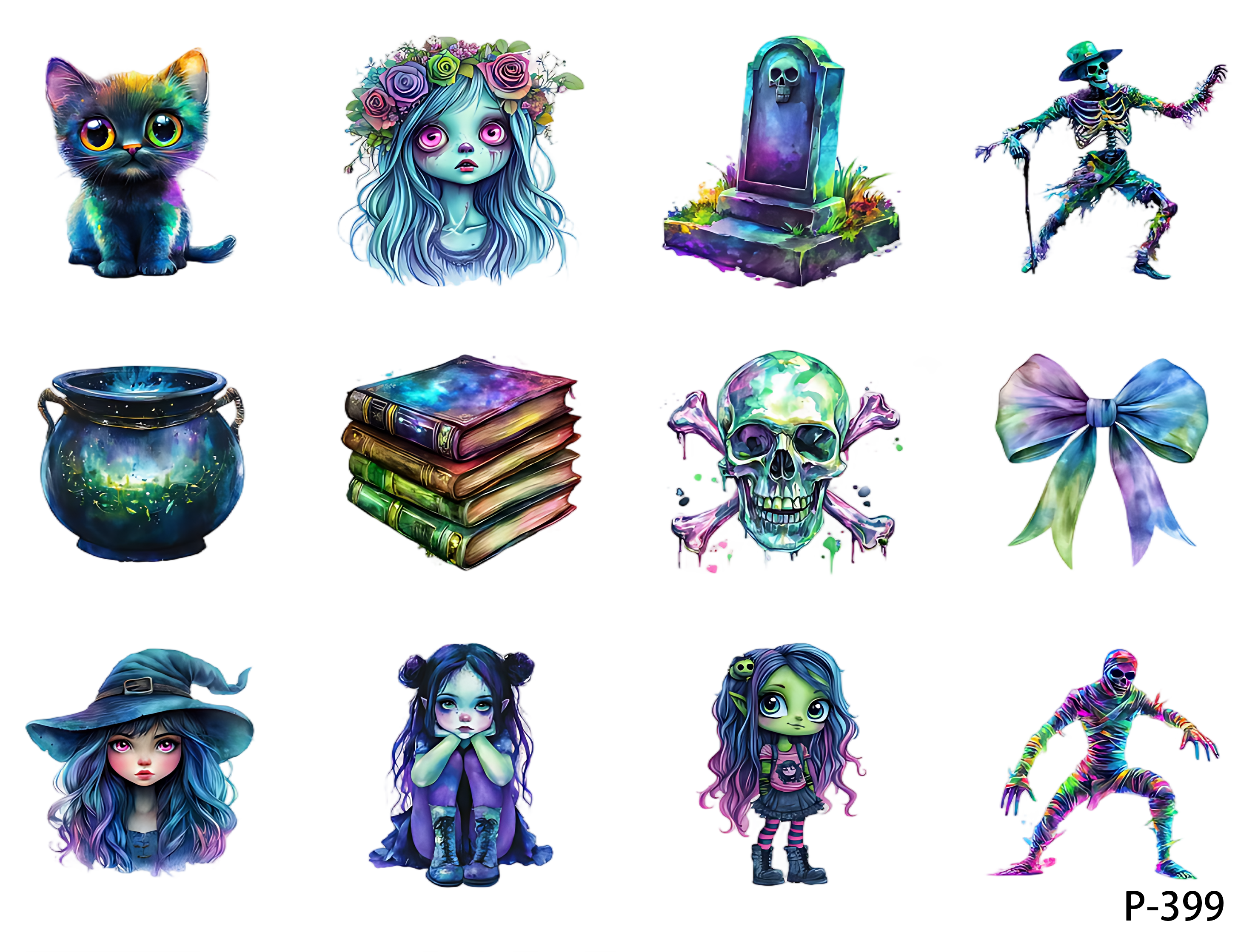 3D embossed stickers (B5 size, 12.5cm*9.5cm)