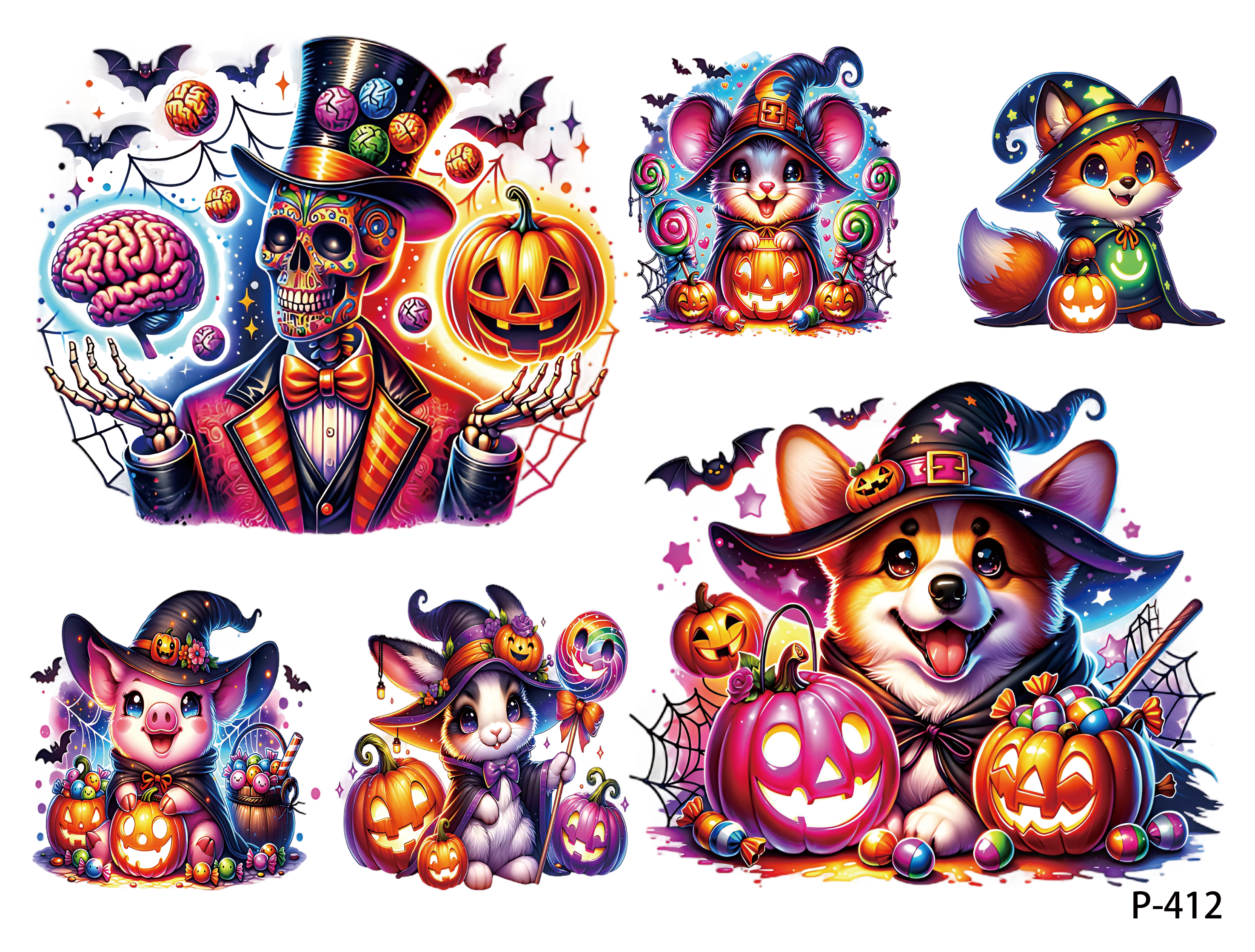 3D embossed stickers (B5 size, 12.5cm*9.5cm)