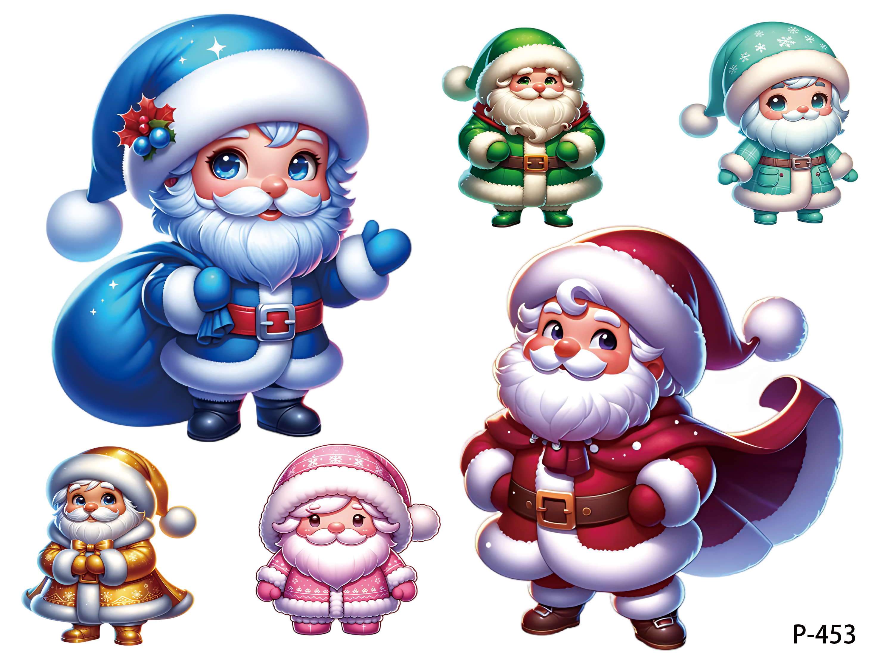 3D embossed stickers (B5 size, 12.5cm*9.5cm)