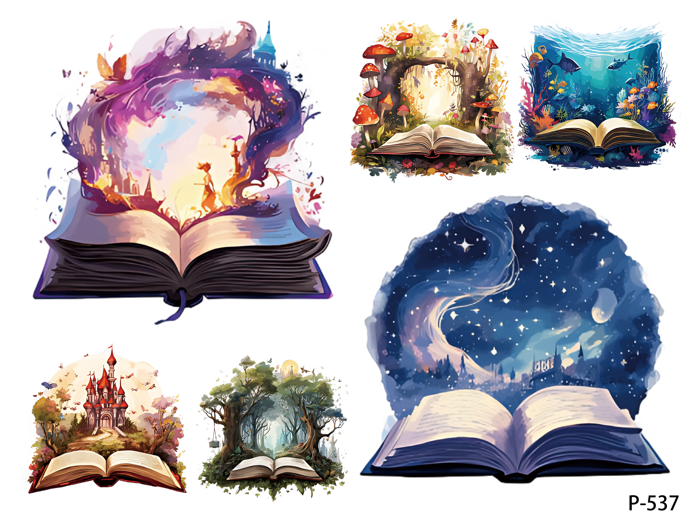 3D embossed stickers (B5 size, 12.5cm*9.5cm)