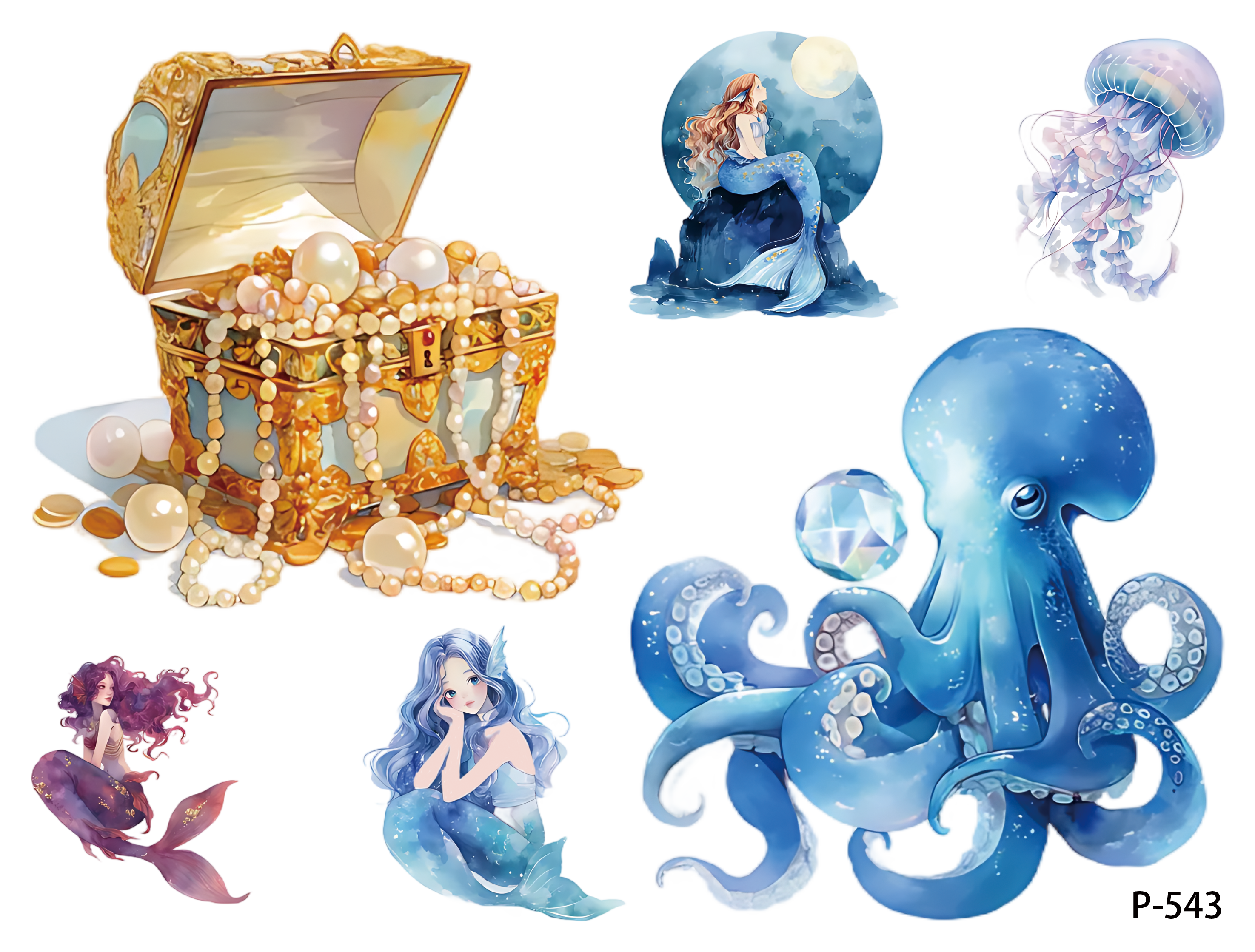 3D embossed stickers (B5 size, 12.5cm*9.5cm)