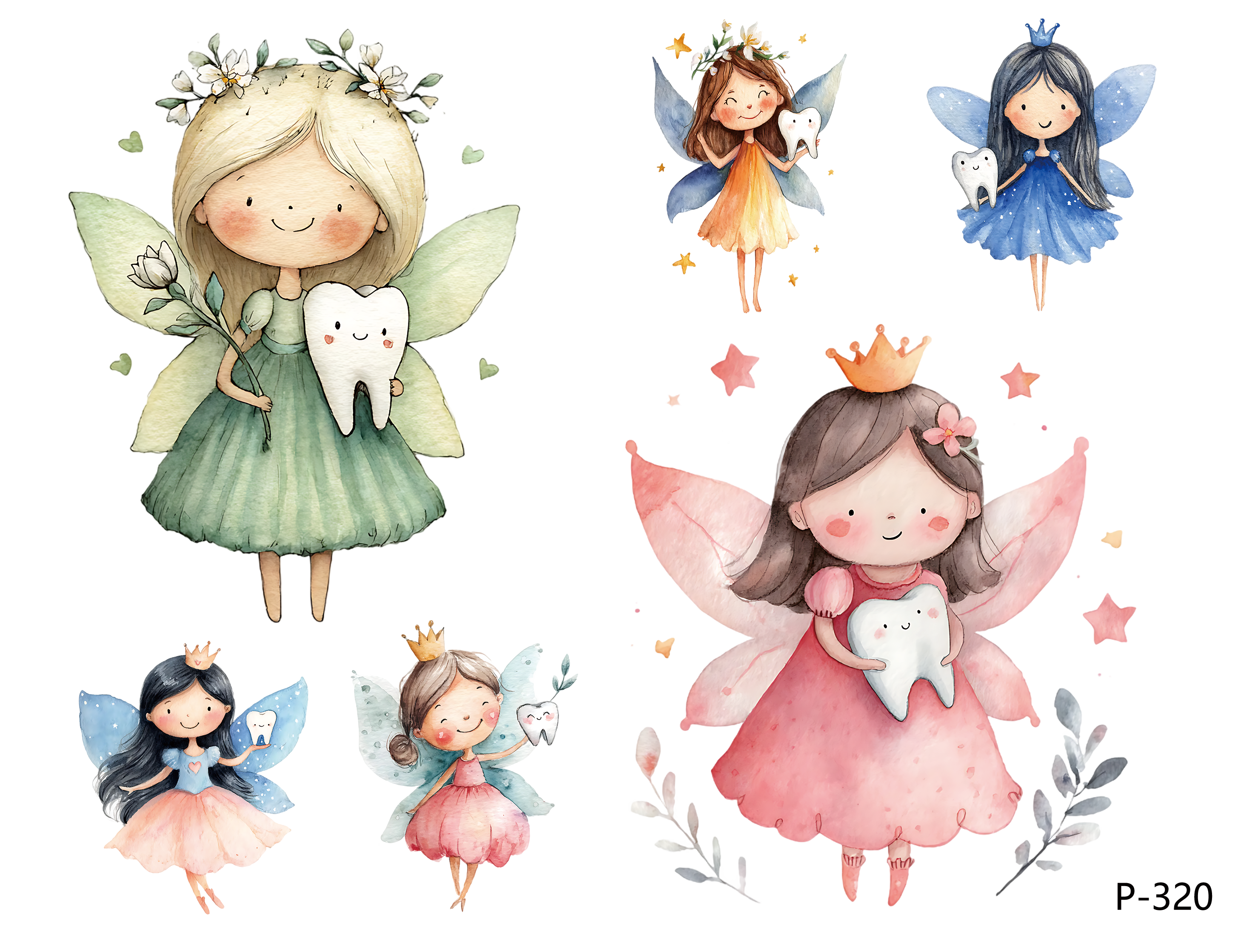3D embossed stickers (B5 size, 12.5cm*9.5cm)